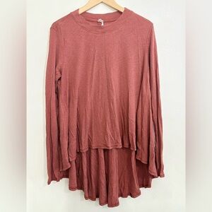 Lululemon Dare to Drape‎ long sleeve in Rustic Clay Medium